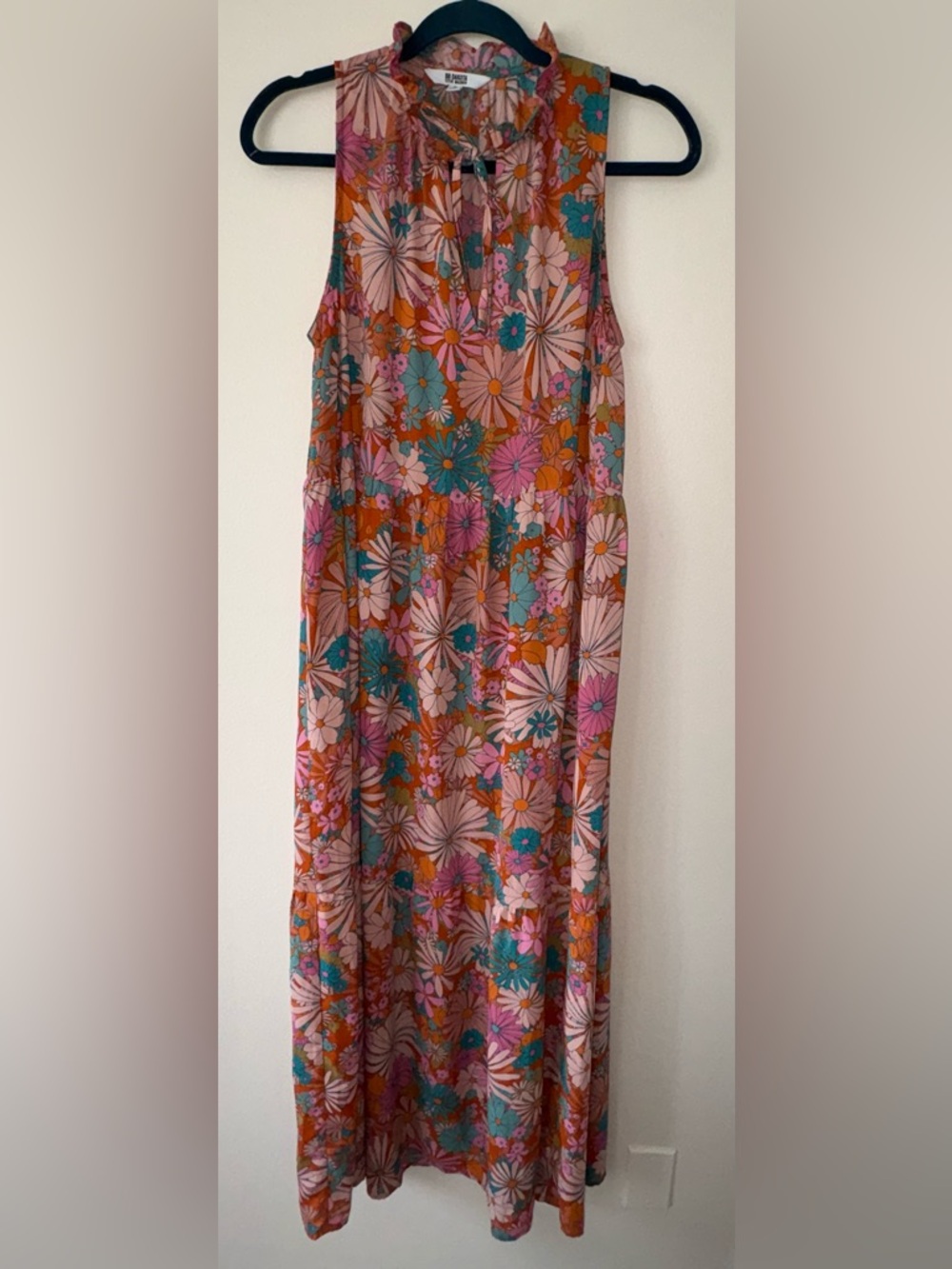 BB Dakota Steve Madden Floral Maxi Dress Boho Sleeveless Small - Picture 2 of 6